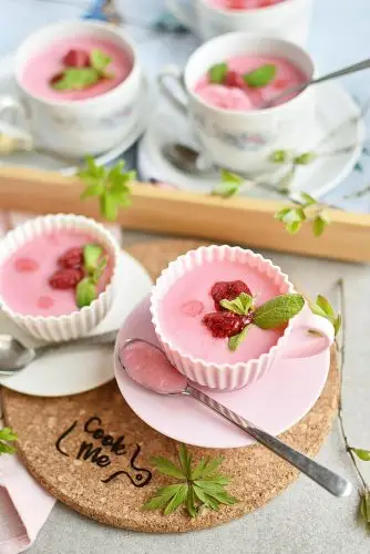 Cheat’s Raspberry Panna Cotta