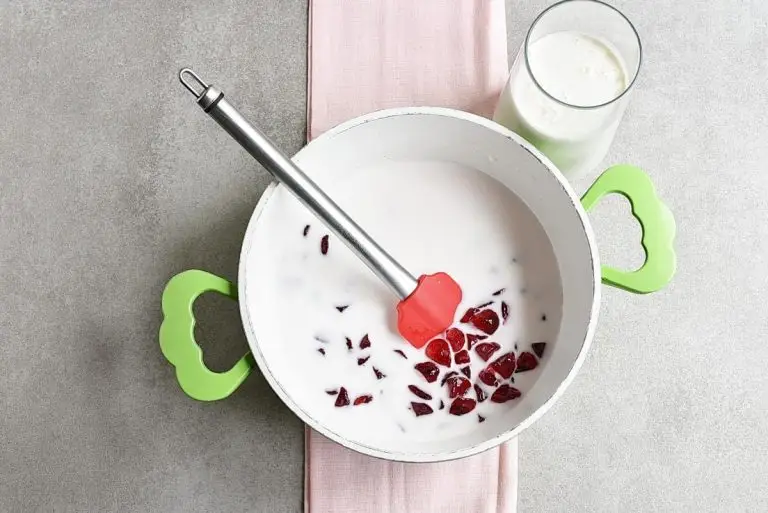 Step 1 - Cheat’s Raspberry Panna Cotta