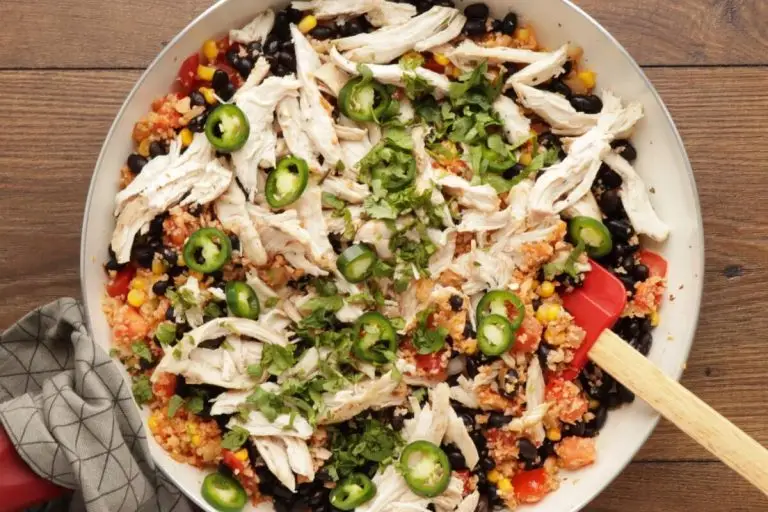 Step 5 - Cheesy Chicken & Black Bean Cauli Rice