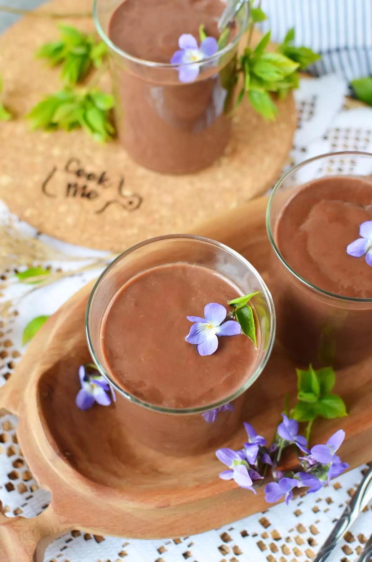 Eggless Chocolate Cornstarch Pudding