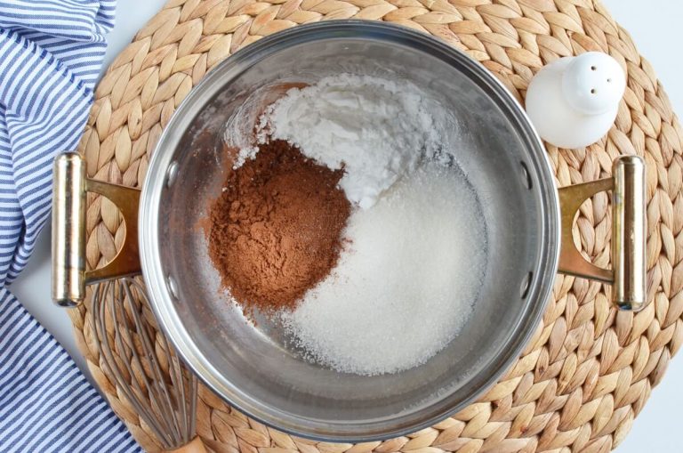 Step 1 - Eggless Chocolate Cornstarch Pudding