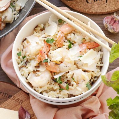 Garlic Butter Shrimp and Rice Recipe-Easy Garlic Butter Shrimp and Rice-Garlic Butter Shrimp