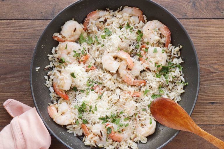 Step 6 - Garlic Butter Shrimp and Rice