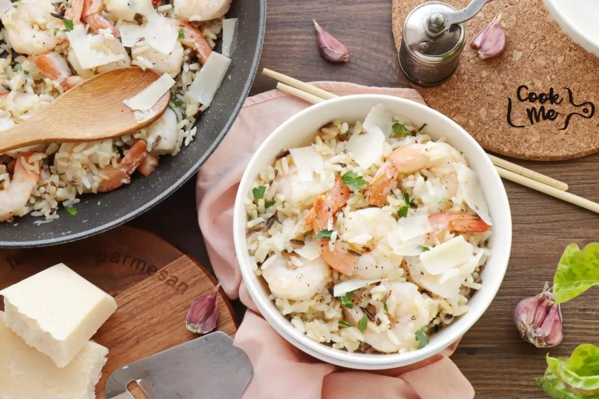 Garlic Butter Shrimp and Rice