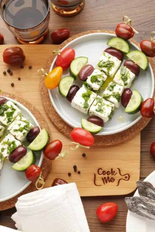 Greek Salad Skewers