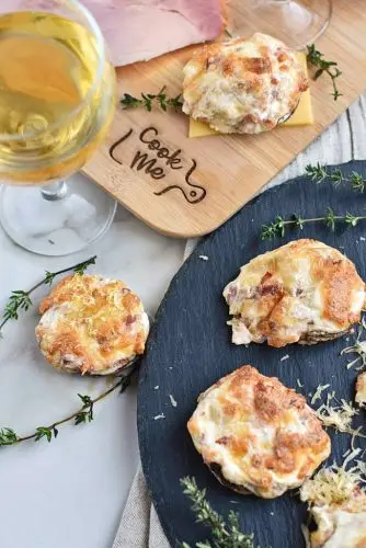 Ham & Cheese Stuffed Mushrooms