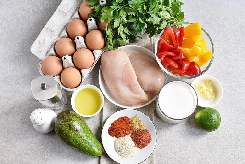 Ingredients for Healthy Mexican Chicken Meal Prep