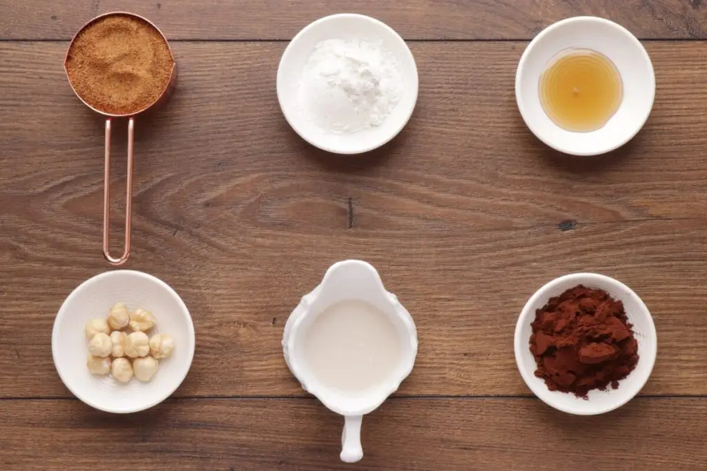 Ingredients for Healthy Vegan Chocolate Pudding