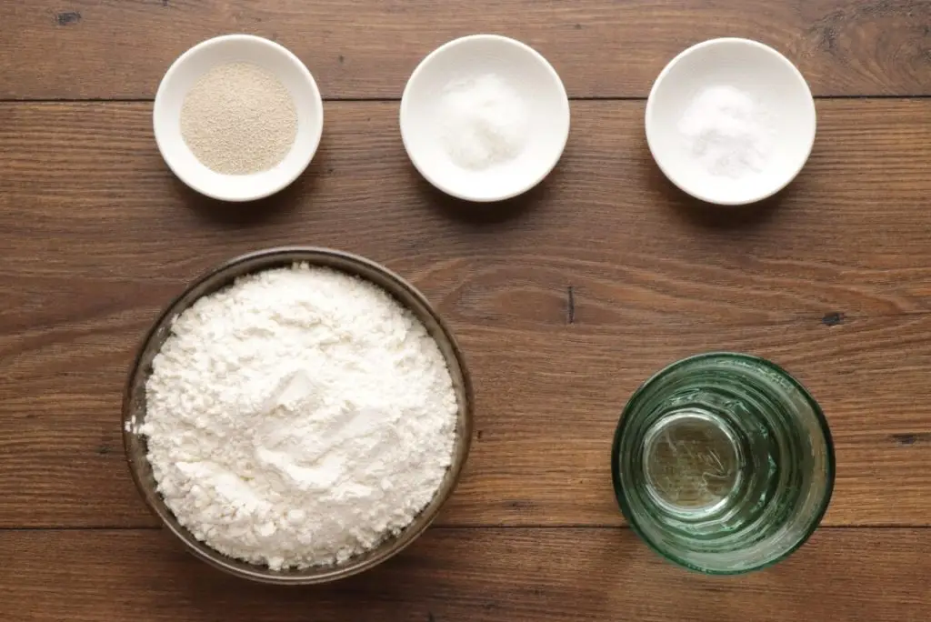 Ingredients for The Easiest Homemade French Bread