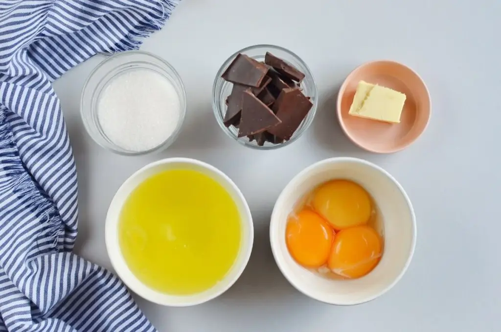 Ingredients for Keto Chocolate Soufflé