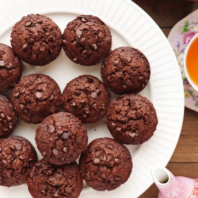 Low-Carb Chocolate Zucchini Muffins Recipe-Keto Chocolate Zucchini Muffins-Keto Nut-Free Muffins