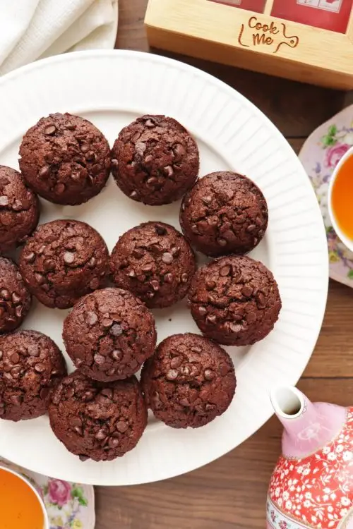 Low-Carb Chocolate Zucchini Muffins