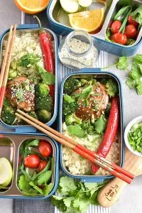 Meal-Prep Honey Sesame Chicken with Broccoli