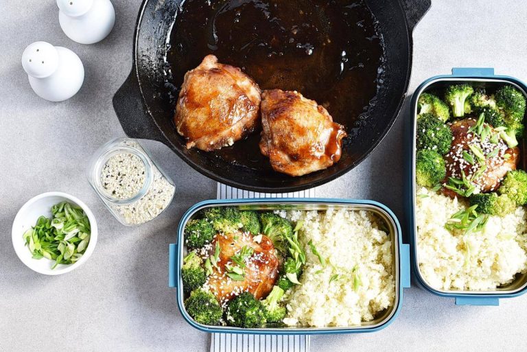Step 8 - Meal-Prep Honey Sesame Chicken with Broccoli