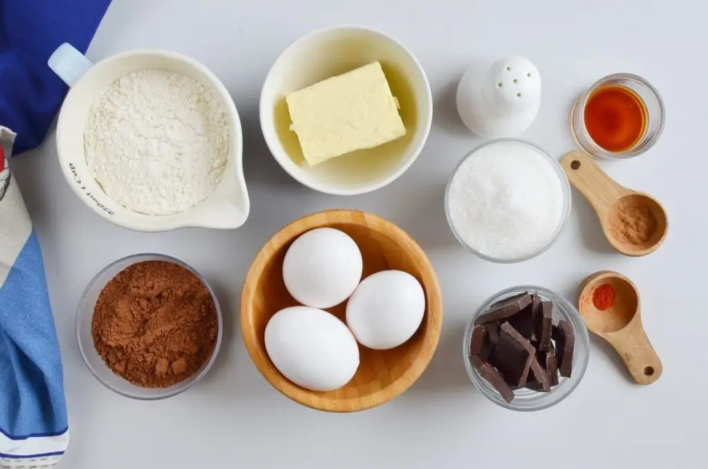 Ingredients for Mexican Brownies