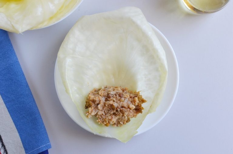 Step 10 - Mushroom Stuffed Vegan Cabbage Rolls