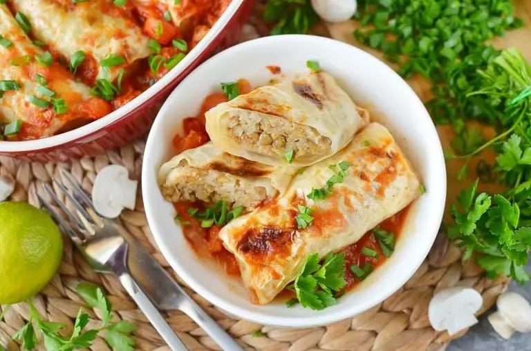 Step 15 - Mushroom Stuffed Vegan Cabbage Rolls