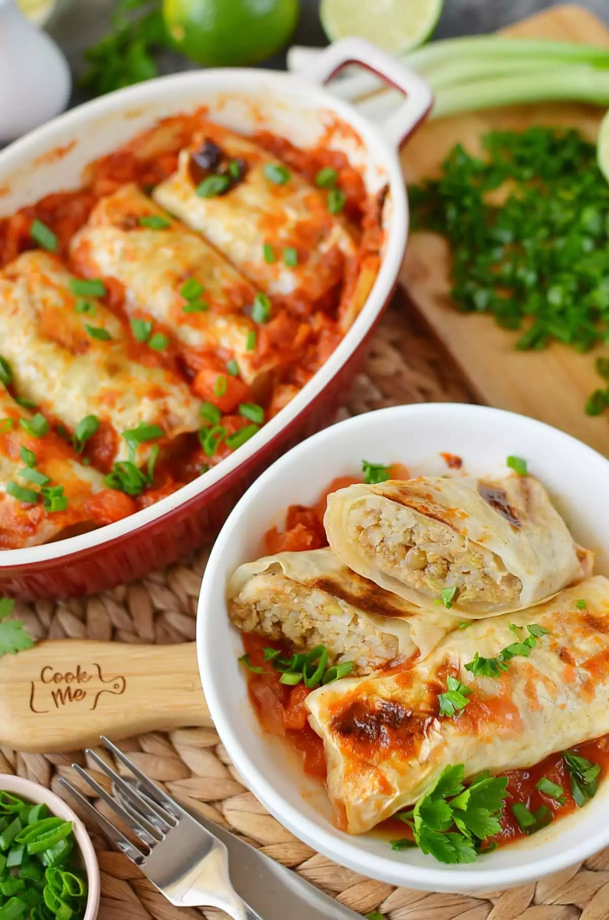Mushroom Stuffed Vegan Cabbage Rolls