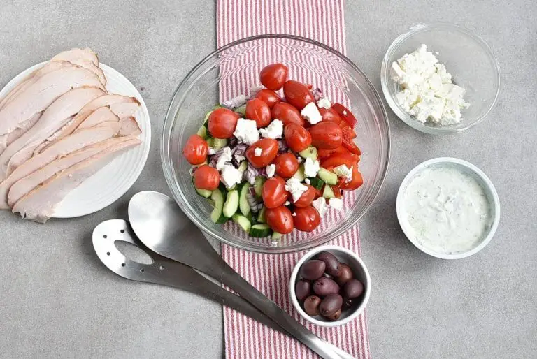 Step 1 - No Cook Greek Pita Bento Box