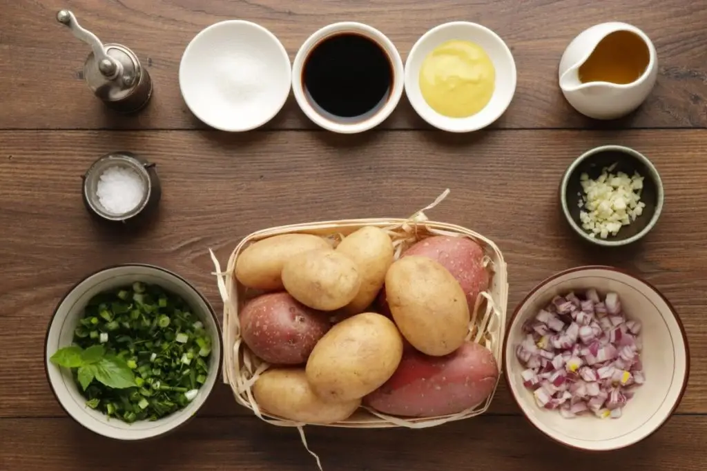 Ingredients for No-Mayo Vegan Potato Salad