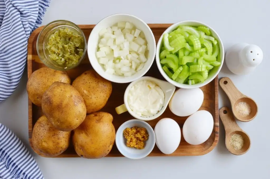 Ingredients for Old Fashioned Potato Salad