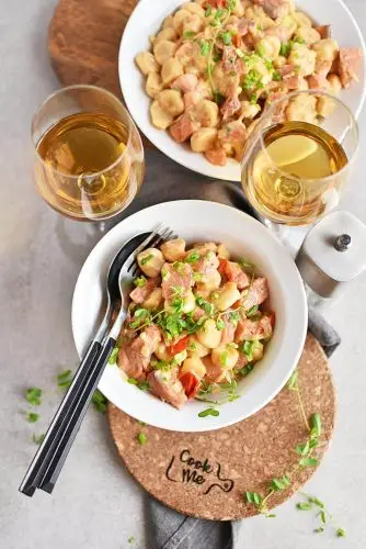 Smoked Salmon and Vodka Gnocchi