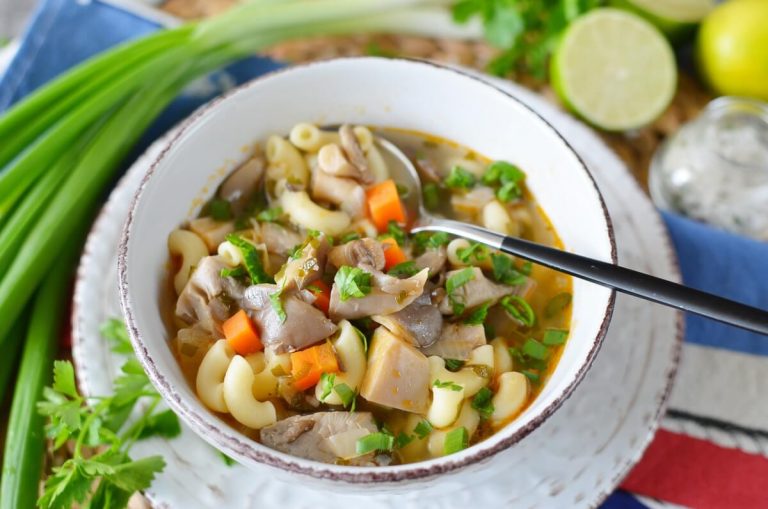 Step 6 - Vegan Oyster Mushroom Soup