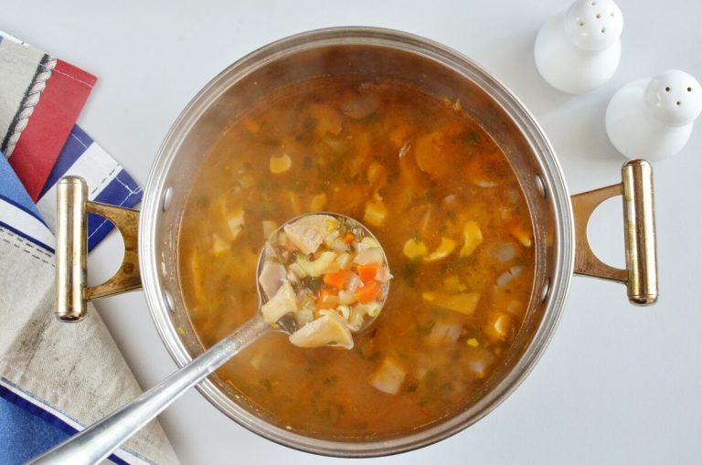Step 5 - Vegan Oyster Mushroom Soup