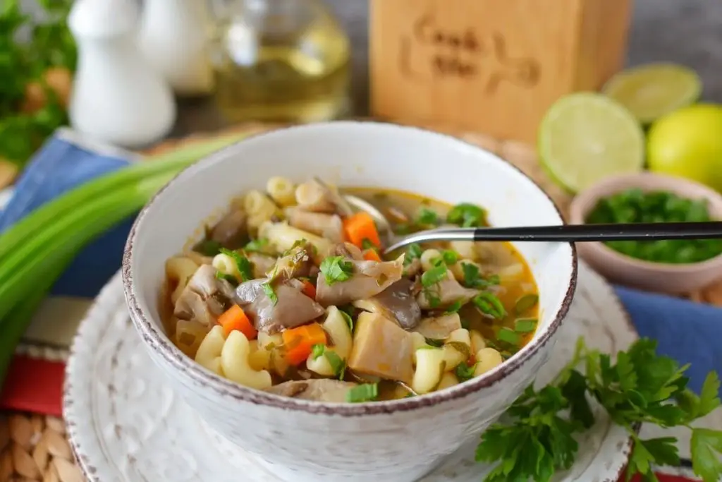 Vegan Oyster Mushroom Soup