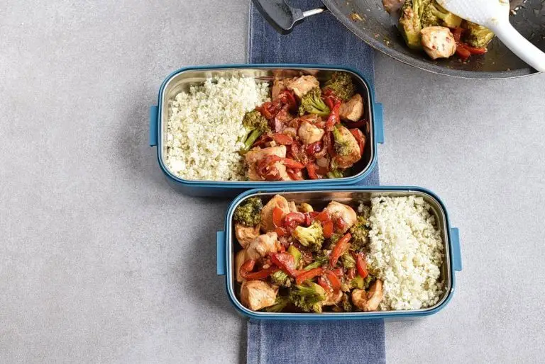 Step 7 - Asian Chicken and Veggies Lunch Box