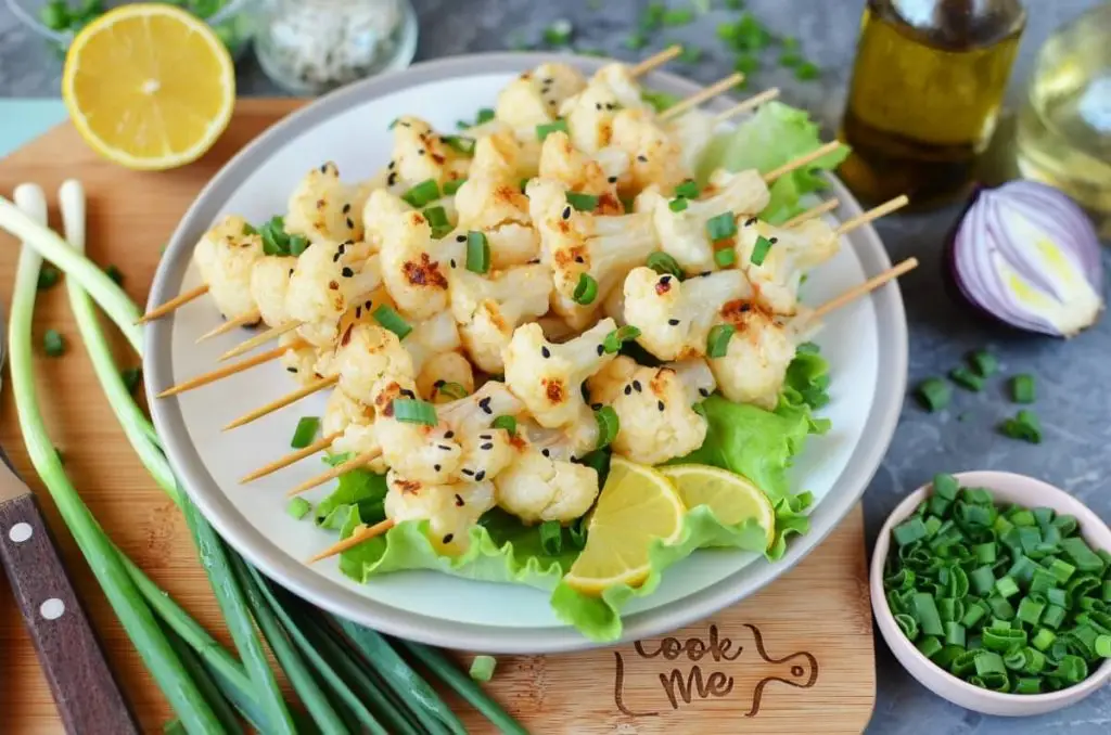 Bang Bang Cauliflower Kebabs
