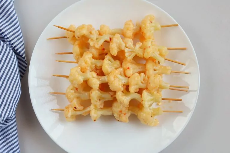 Step 6 - Bang Bang Cauliflower Kebabs