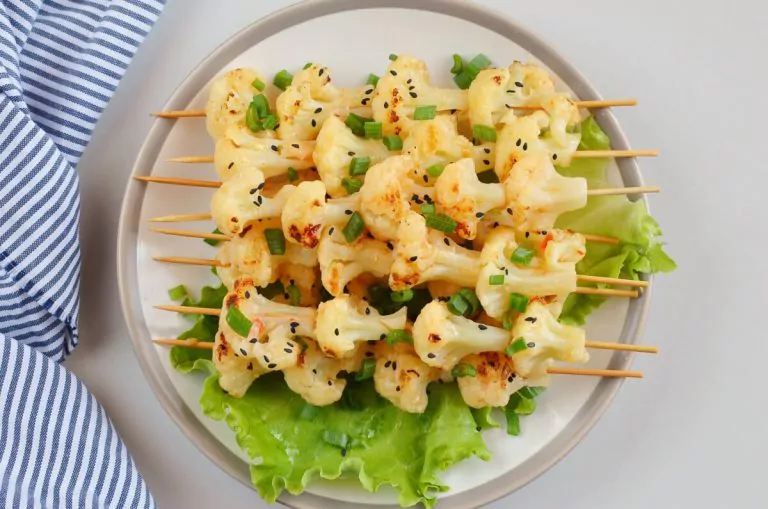 Step 8 - Bang Bang Cauliflower Kebabs
