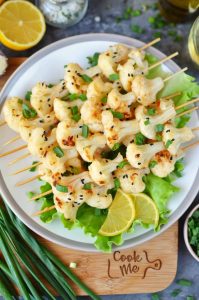 Bang Bang Cauliflower Kebabs