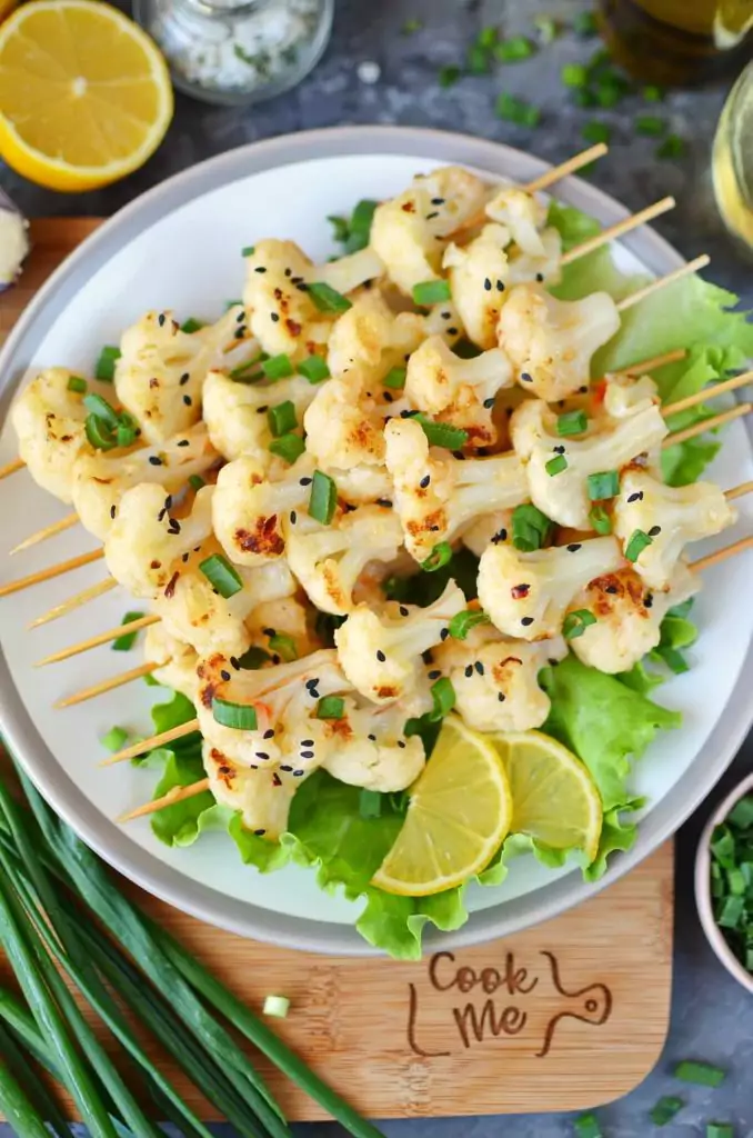 Bang Bang Cauliflower Kebabs