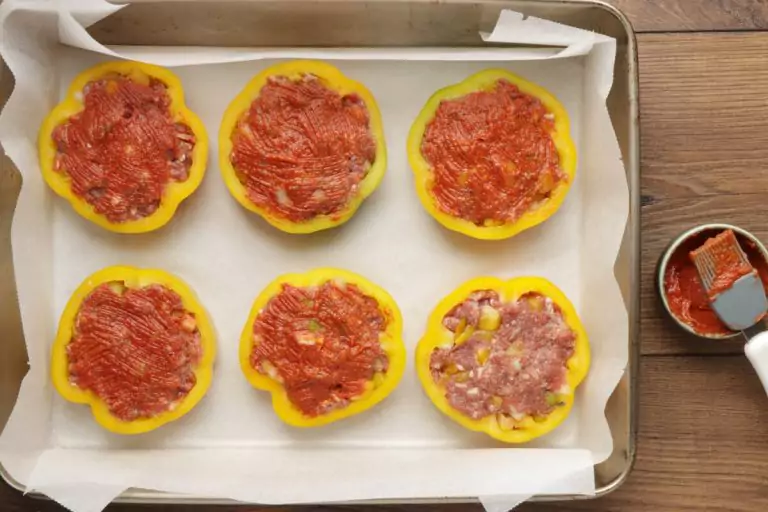 Step 4 - Bell Pepper Mini Meatloaf