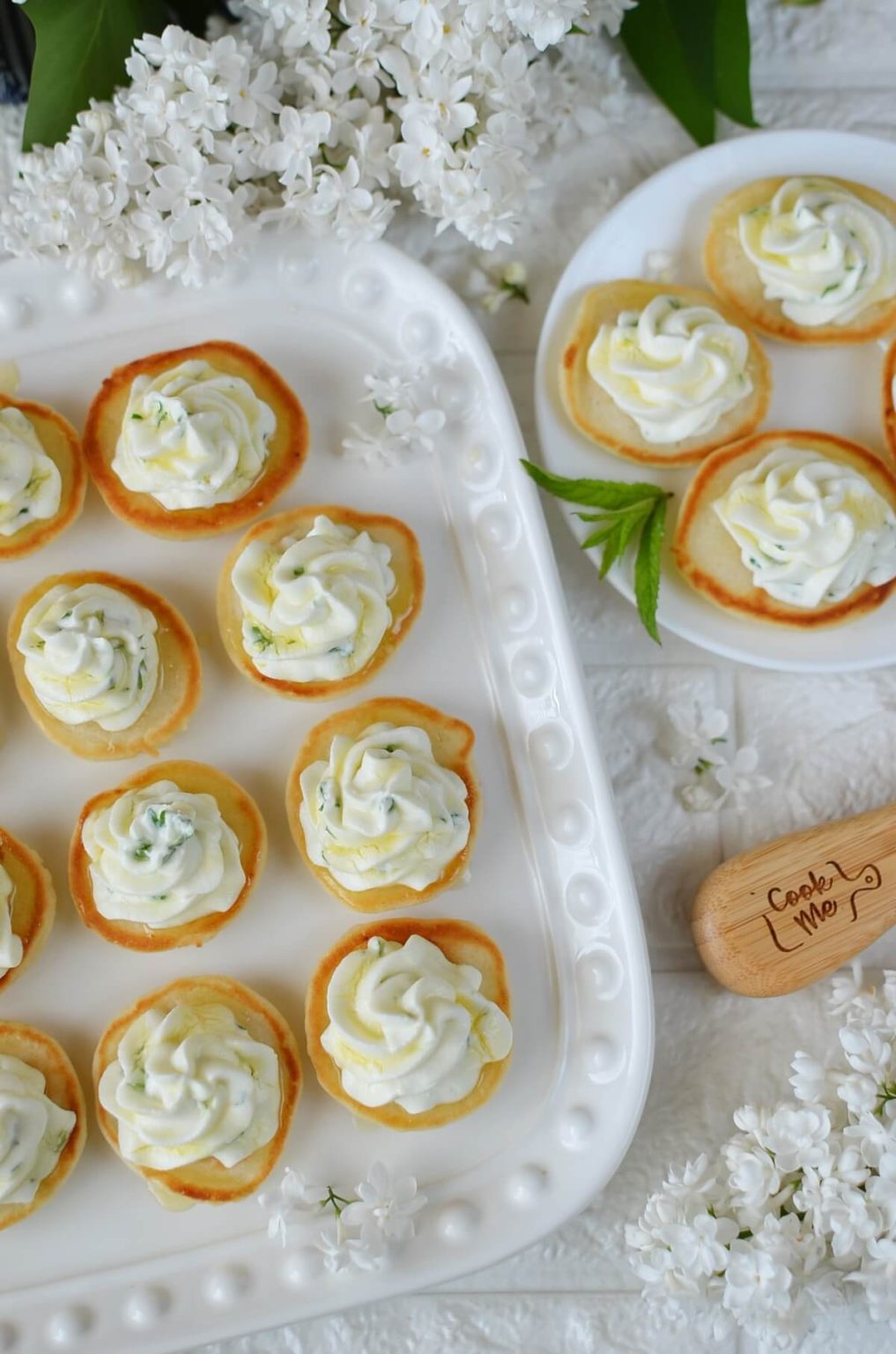 Blinis with Whipped Goat's Cheese and Honey Recipe Cook.me Recipes