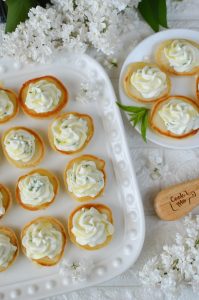 Blinis with Whipped Goat’s Cheese and Honey
