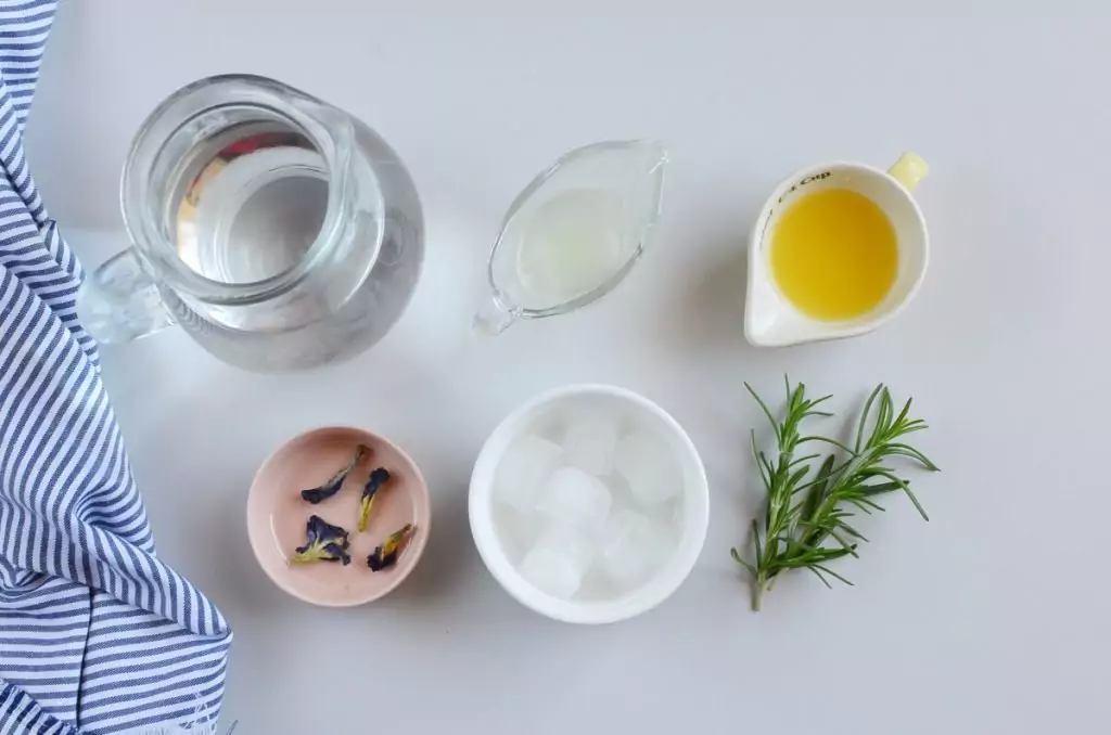 Ingredients for Butterfly Pea Flower Tea