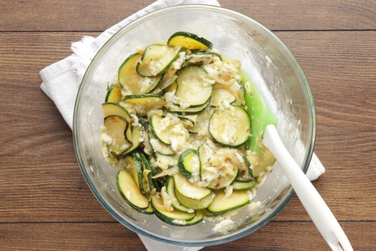 Step 5 - Cheesy Zucchini Quiche