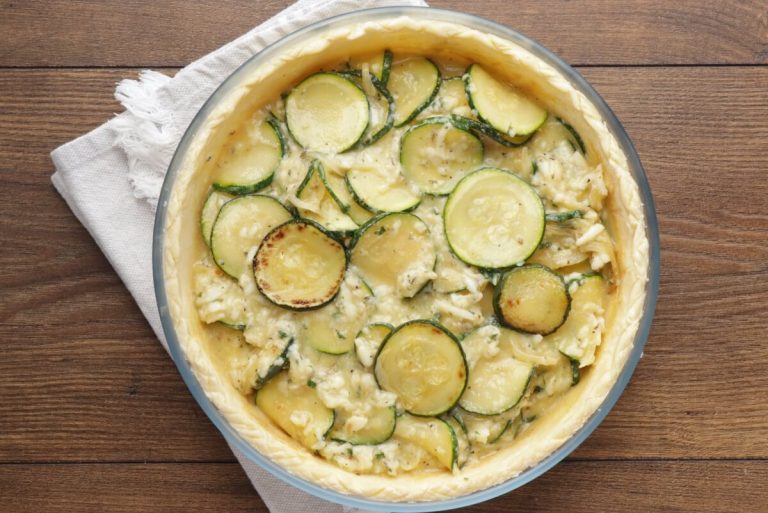 Step 7 - Cheesy Zucchini Quiche