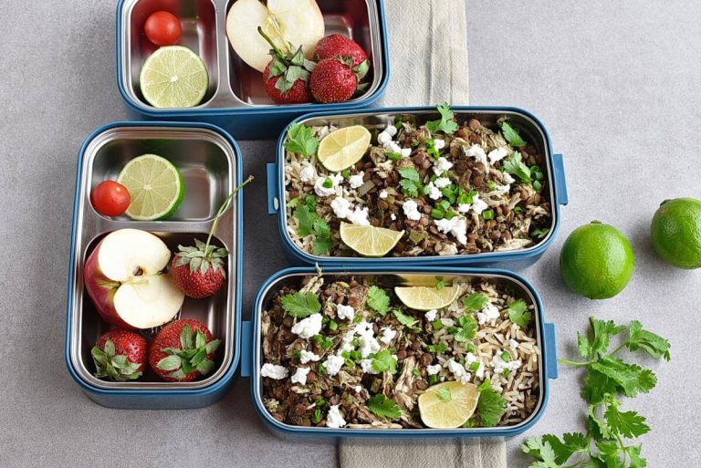 Step 6 - Cilantro Lime Chicken and Lentil Rice Bowls