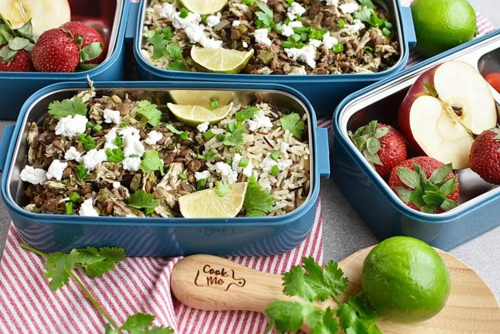 Cilantro Lime Chicken and Lentil Rice Bowls