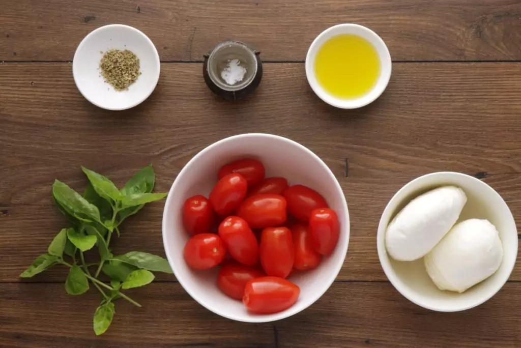 Ingredients for Classic Italian Caprese Salad