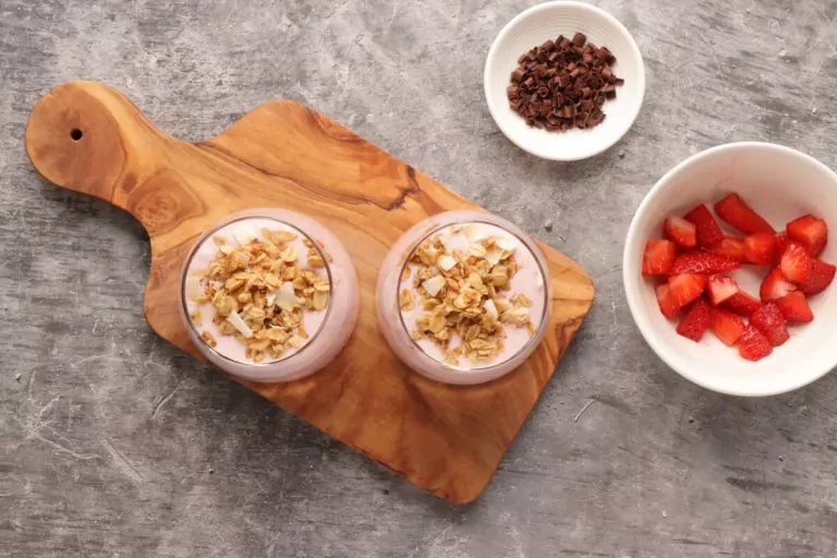 Step 4 - Creamy Strawberry and Yogurt Dessert