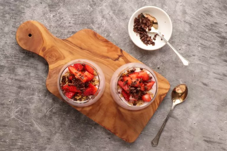 Step 5 - Creamy Strawberry and Yogurt Dessert