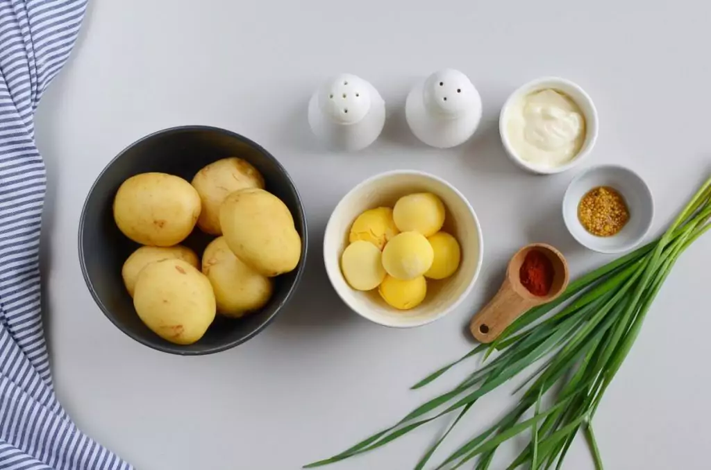 Ingredients for Deviled Potatoes