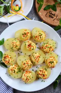 Deviled Potatoes Recipe-How To Make Deviled Potatoes-Delicious Deviled Potatoes