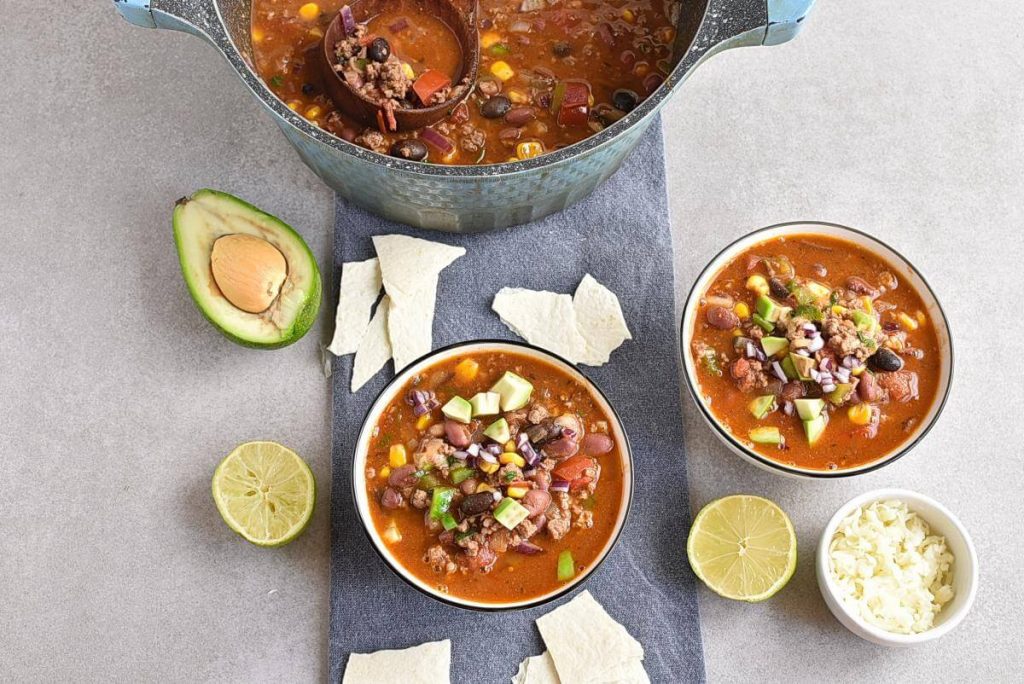 How to serve Easy Taco Soup