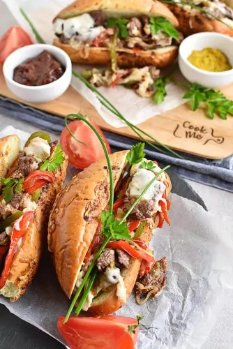 Homemade Philly Cheesesteaks